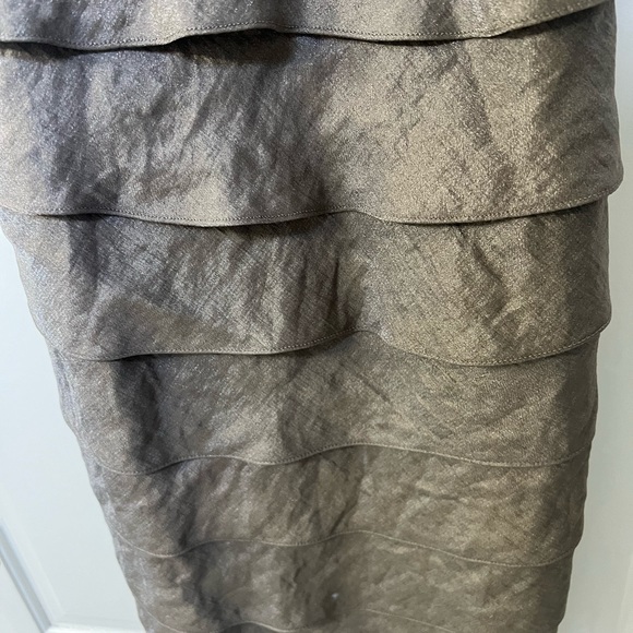 NWT Adrianna Papell gold dress with bedding detail size 12 - Picture 4 of 8